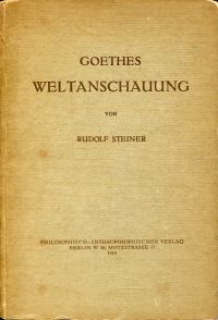 Steiner, Goethes Weltanschauung. (Umschlag)